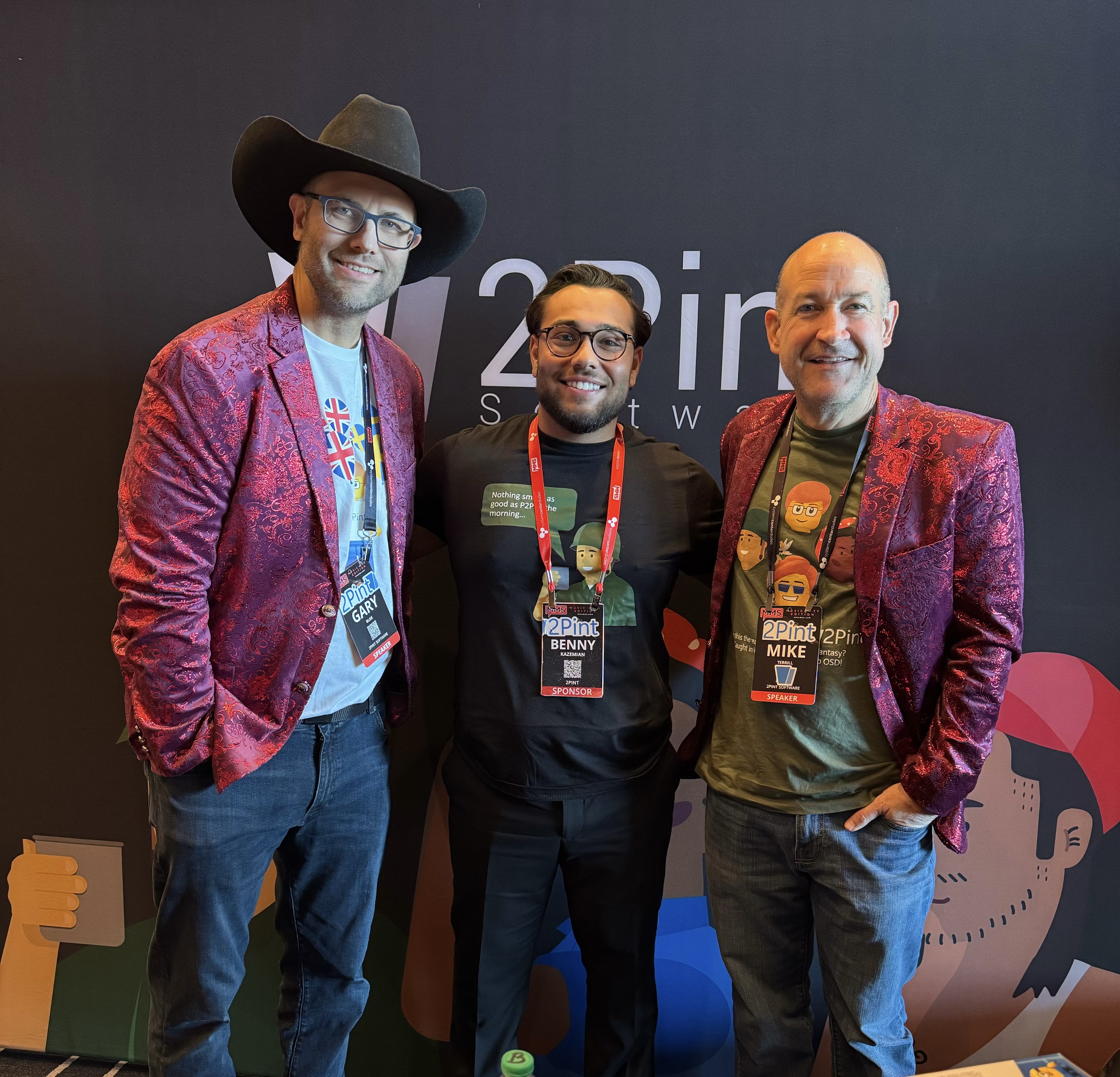 mms-music-city-2025-2pinters.jpeg Gary Blok, Benny Kazemian, and Mike Terrill at MMS Music City 2025